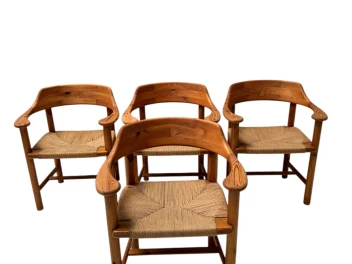 Four Mid-Century Modern Armchairs by Rainer Daumiller, 1970s
